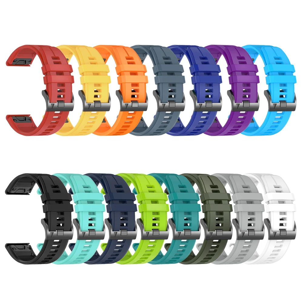 QuickFit 22 مللي متر 26 مللي متر حزام سيليكون ل Garmin Forerunner 970 935 945 Fenix 8 7X 7 6X Pro 5X 3 الأصلي الفرقة إندورو 3 2 سوار