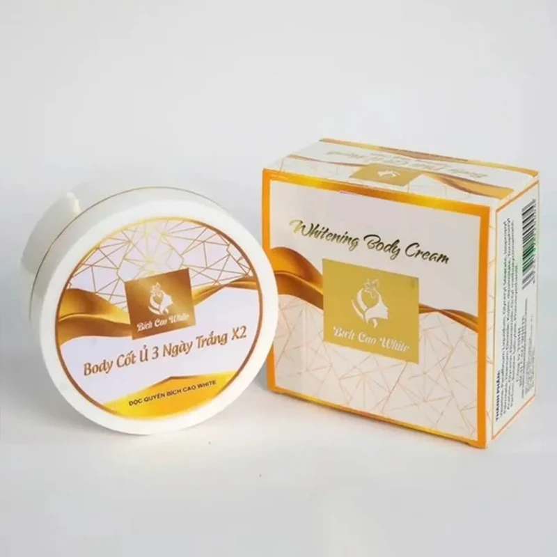 Kem Body Bích Cao White 200g Dưỡng Trắng Và Làm đều Màu Da, Mịn Màng, Body Cốt Ủ 3 Ngày Trắng X2, Bright White Smooth