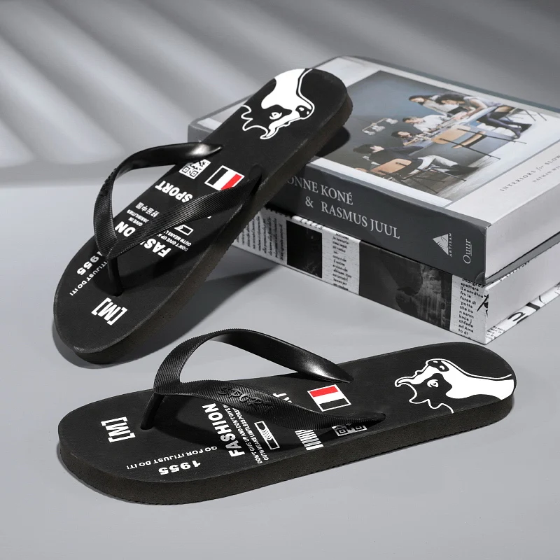 

Мужские тапочки с застежкой на носок, модные повседневные мужские сандалии на толстой подошве, легкие мужские тапочки для походов на открытом воздухе