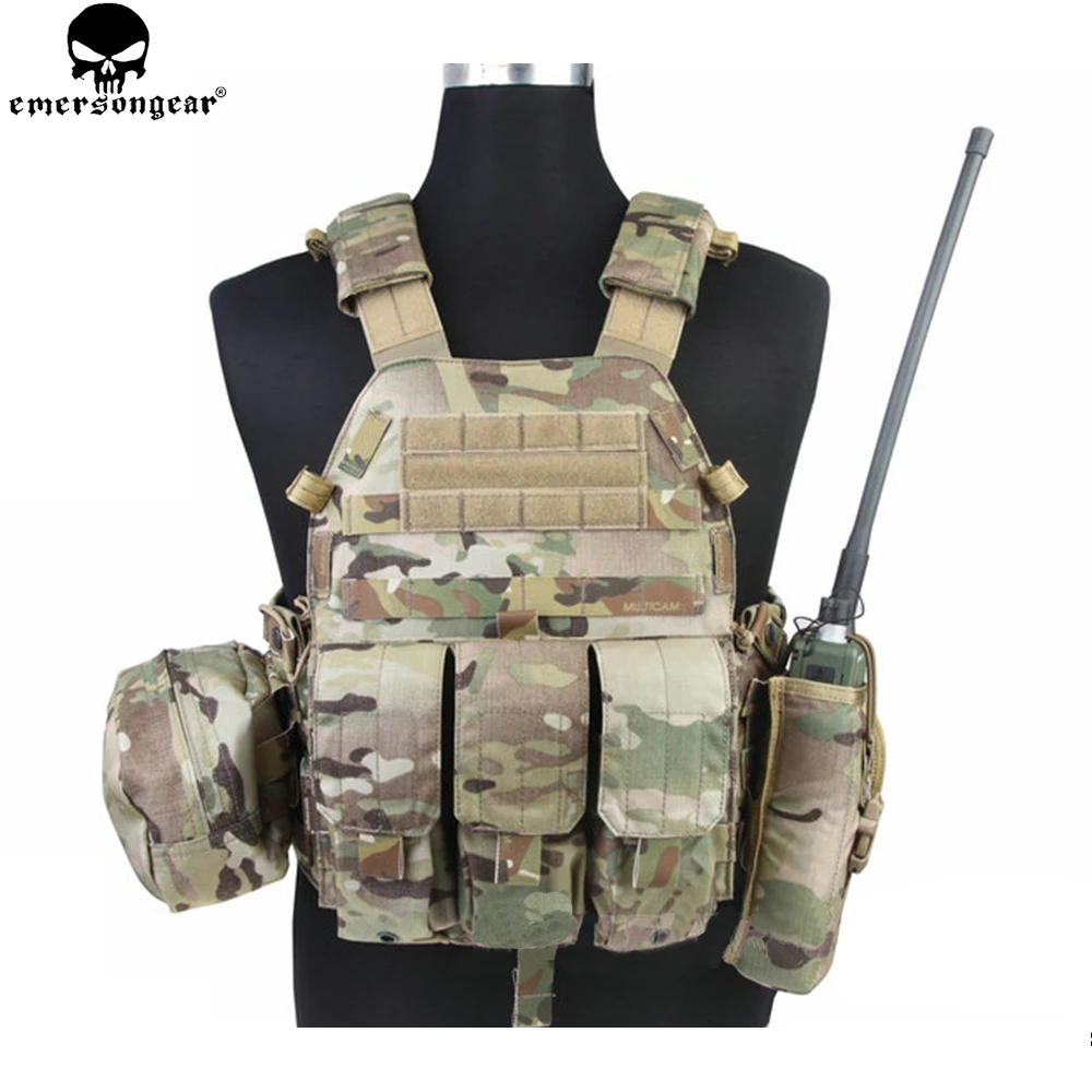 

EMERSONGEAR LBT Tactical Vest With Mag Pouch Molle Chest Rig Vest Airsoft Hunting Combat Vest Multi-camo EM7440