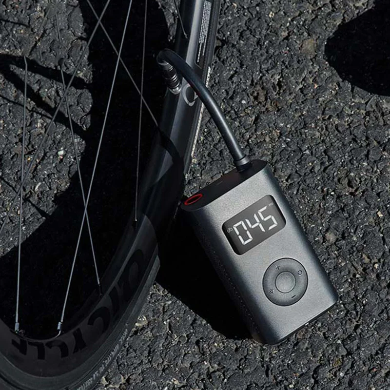 Mijia-自転車,オートバイ,車,サッカー用のデジタルタイヤ空気圧検出付きポータブル電動ポンプ