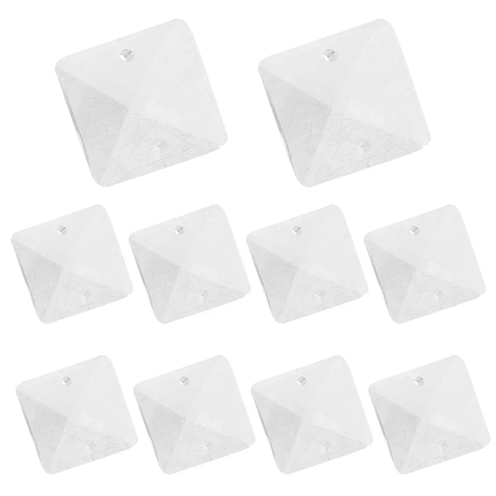 

10Pcs Water Crystal Beads Mini Acrylic Ceiling Light Hanging Ornaments Elegant Square Prism Drops DIY Lighting Fixture