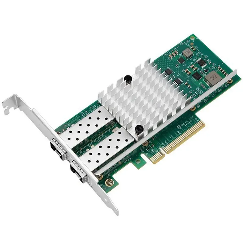 Efficient X520-DA1 Dual Port 10Gb SFP+ Network Card PCI-E NIC With 82599EN Chip Ethernet X8 PCI-E Expansion Slot Support Express