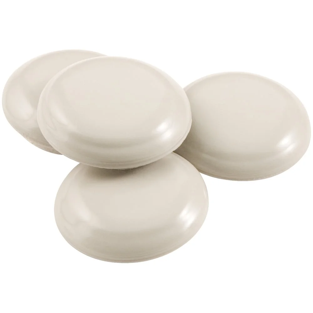 Self Stick Round Furniture Sliders 1-1/4 Inch Pack of 16 Durable Adhesive Movers Easy Indoor Furniture Relocation