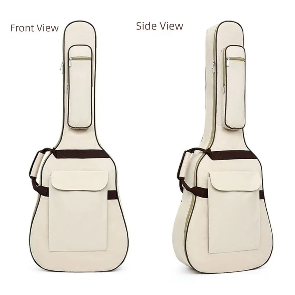 Double Shoulder Strap 41 Inch Guitar Bag 10 MM Thick Sponge with Side Handle Soft Guitar Case Zipper Closure Waterproof
