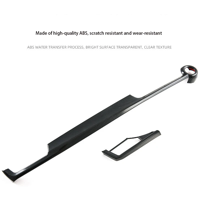 For Toyota Yaris Ativ Vios 2023-2025 Carbon Fiber Texture Central Control Air Vent Trim Cover Interior Decoration Accessories