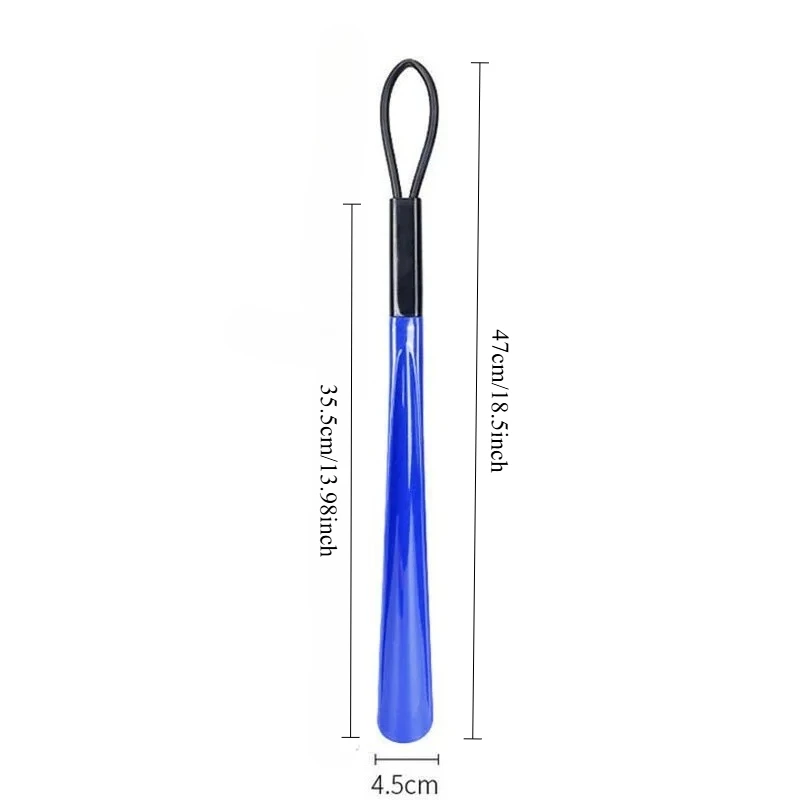 1PC Extra Long Flexible Plastic Shoe Horn Durable Shoe Spoon for Pregnant Women No Bending Required Shoe Wearing Assist view 2