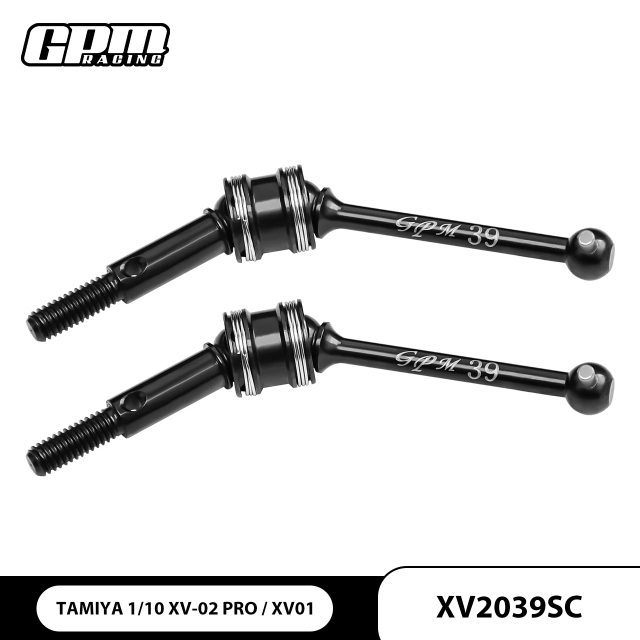 GPM 4140 Carbon Steel Double Section CVD 39mm For 1/10 XV-02 Pro XV-01  TAMIYA
