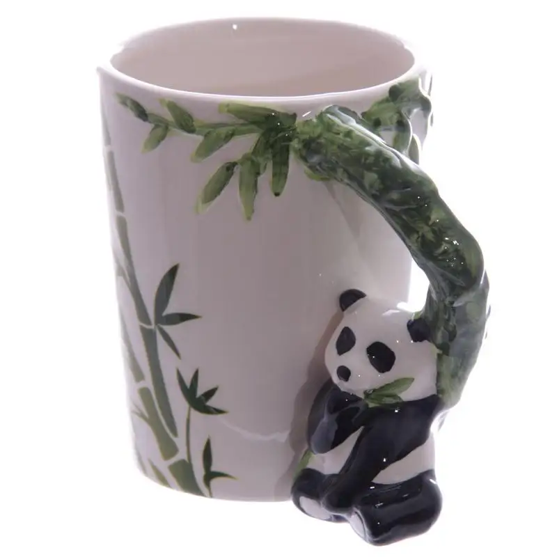1Pc Stereo Bird Ceramic Mark Cup Hand Drawn 3D Animal Mugs