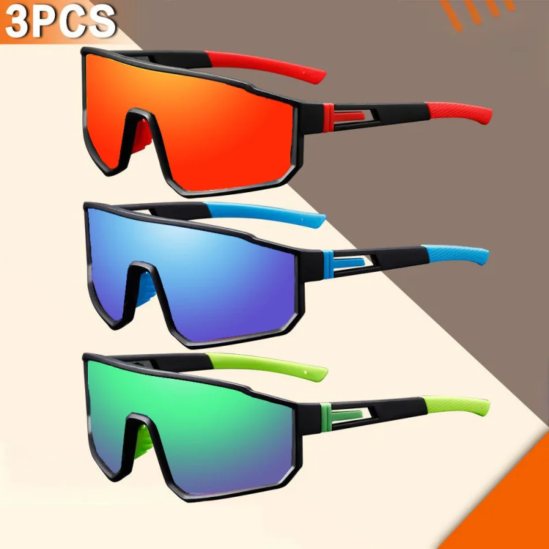 3 قطع، فستان كاجوال للرجال، نظارات رياضية عصرية متباينة، عالمية للرجال والنساء، العناية بالوجه للسيدات #1