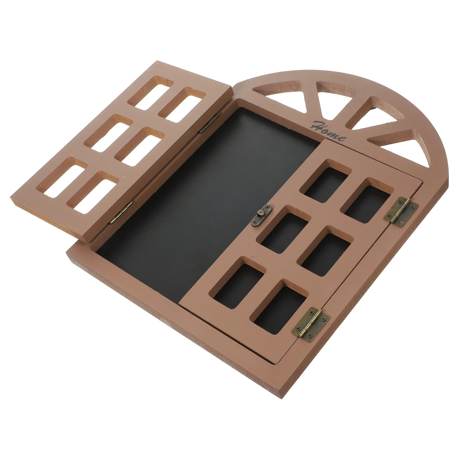 レトロな木製窓黒板吊り下げサイン レストラン ショップ ホームデコレーション用 120x80cm 多機能メニューボード 窓黒板