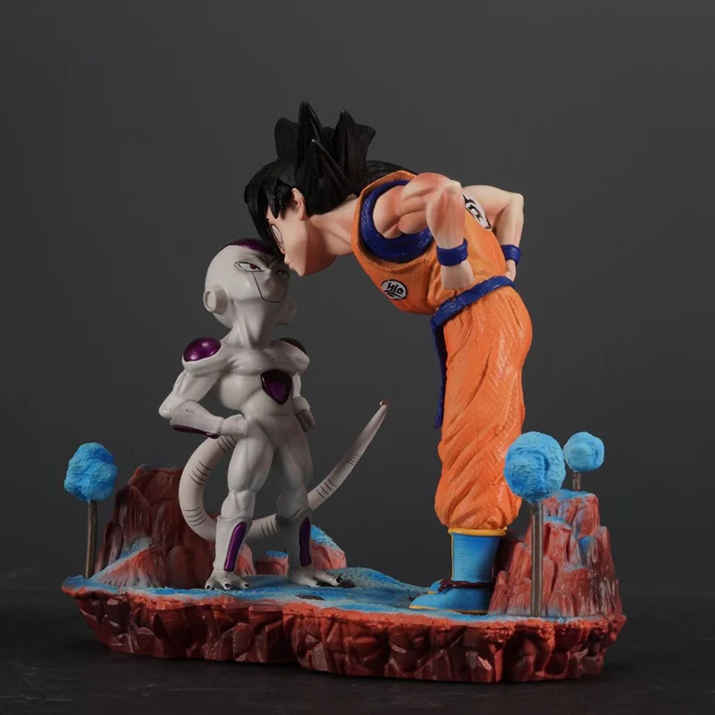 Anime Dragon Ball Z Frieza Vs Son Goku Figurine 15cm Gk Pvc Action Figures Statue Collection Model Toy Gifts Ornaments Statues D