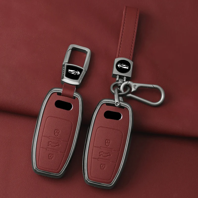 

Zinc Alloy Car Key Case for Audi A4 A4L A5 A6 A6L Q5 A7 A8 Q8 S5 S7 RS6 RS8 R8 TT Remote Key Cover Keyless Auto Accessories