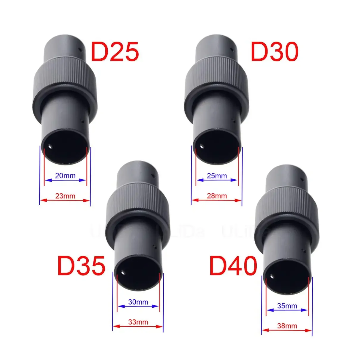 스레드 잠금 가로 접이식 암 튜브 조인트, 식물 보호 쿼드콥터 프레임 살충제, 25mm, 30mm, 35mm, 40mm