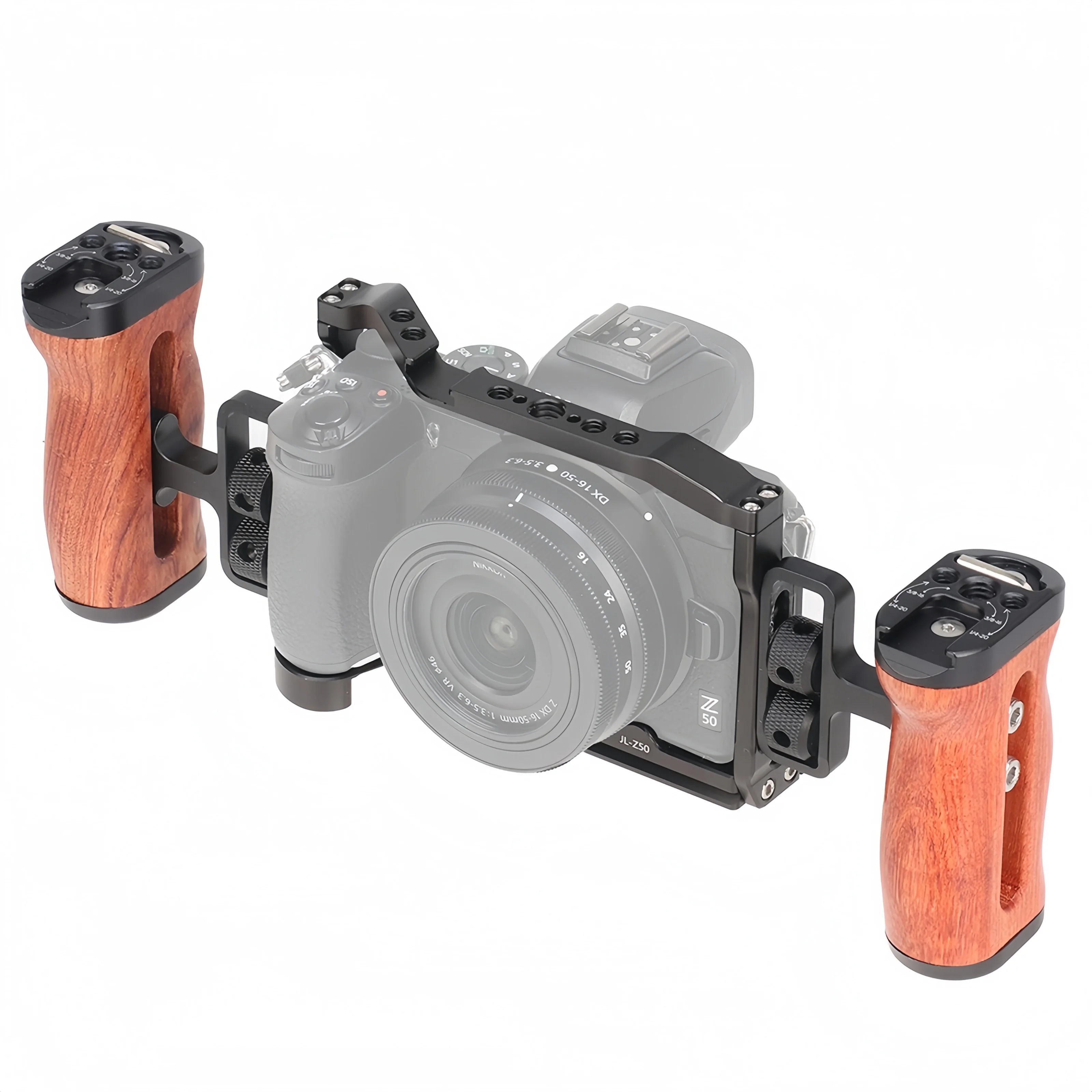 مثبت قفص الكاميرا سريع التحرير لإطار حماية من الألومنيوم لتوسيع Nikon Z50 VLOG