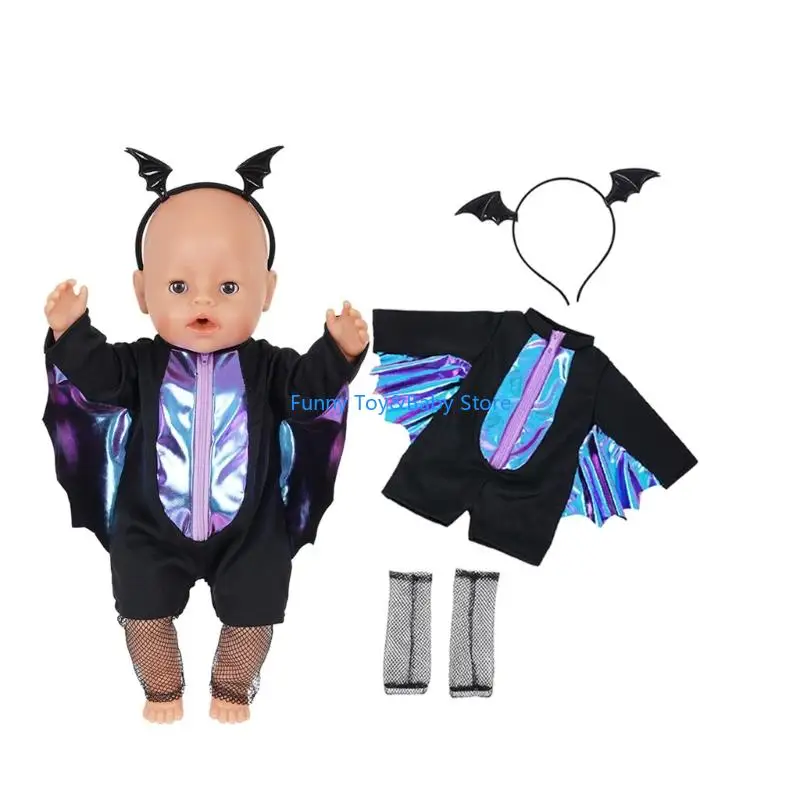 

Halloween Christmas Theme Outfit For 16-18Inch Doll Festival Holiday Costume Dress 43cm Doll Clothes Display Accessory C90B