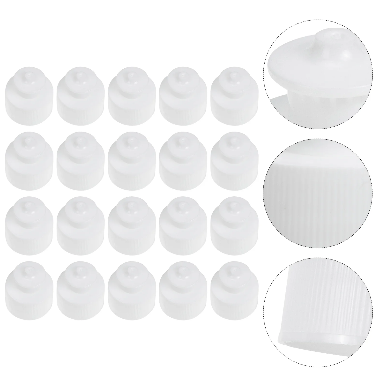 

Beverage Bottles Lid Sports Water Cap Trip Drink Portable Caps Pouch Topper No Spill White Accessory