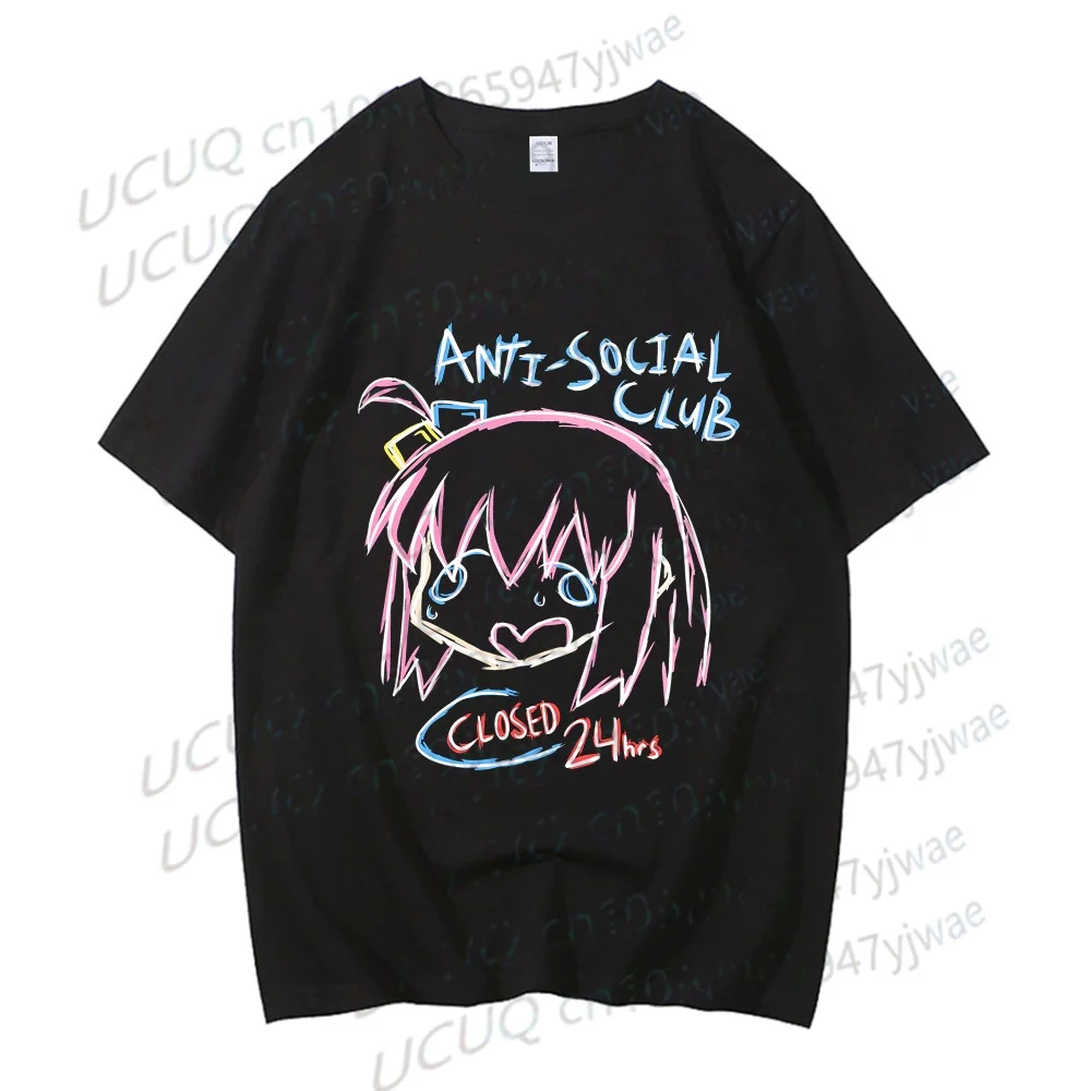 Summer Men's Women's Anime Cos BOCCHI THE ROCK Hitori Gotoh Ljichi Nijika Casual Short Sleeve Tees Streetwear T-shirt