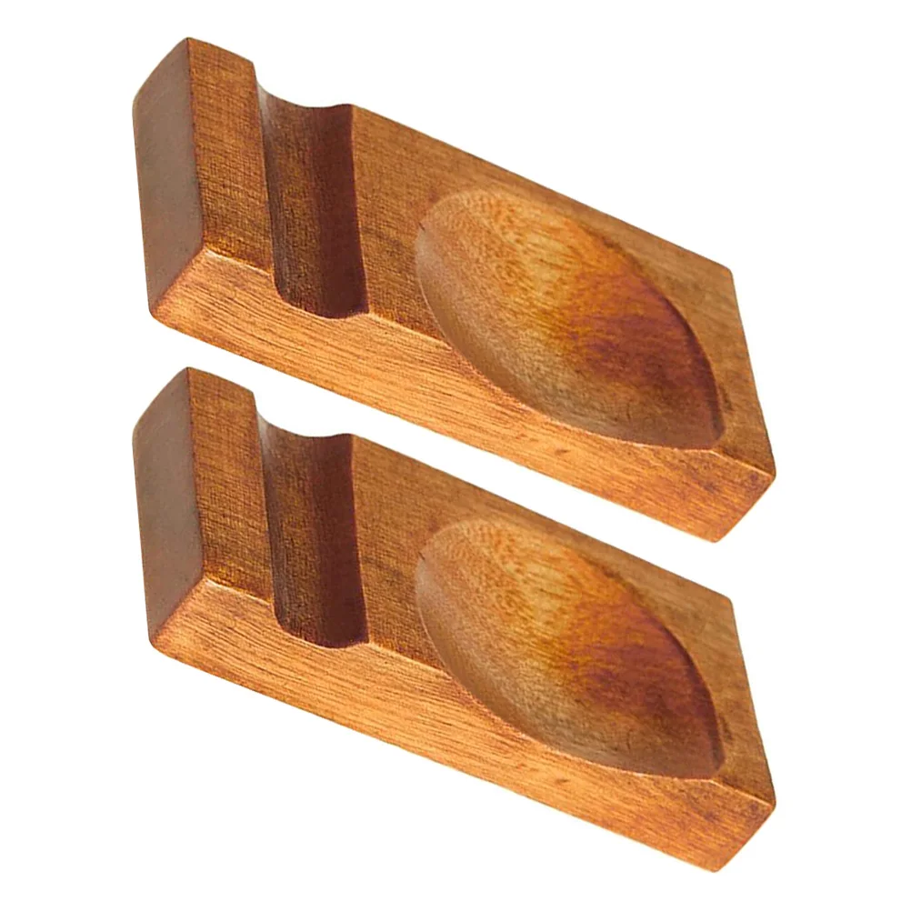 

2pcs Wooden Chopstick Rests Japanese Style Smooth Table Decor For Chopsticks Spoon Forks Holder Kitchen Utensils Cutlery Stand