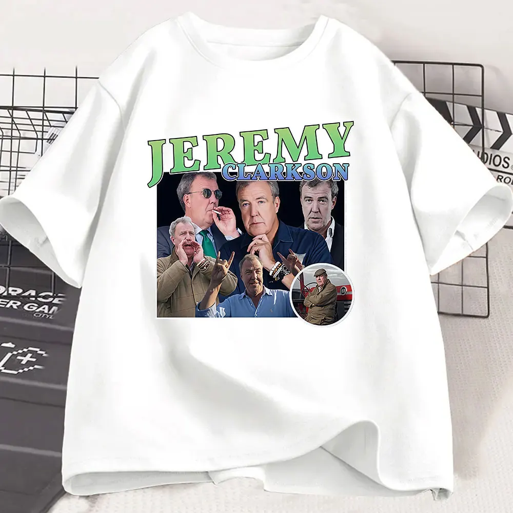 Homage Jeremy Clarkson Graphic Print T-Shirt Men Women Clothing Casual Cotton Oversized Short Sleeve T Shirt Harajuku Streetwear