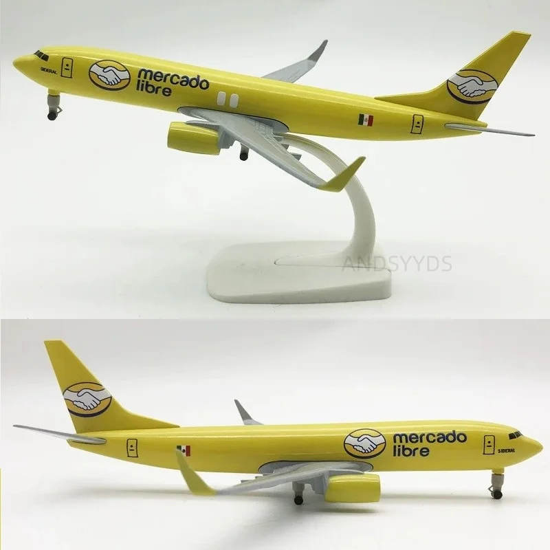 20cm Mexican Mercado Libre Airways B737 Airways Diecast Airplane Model Metal Plane 1/400 With Wheels Boys Collectible Aircraft