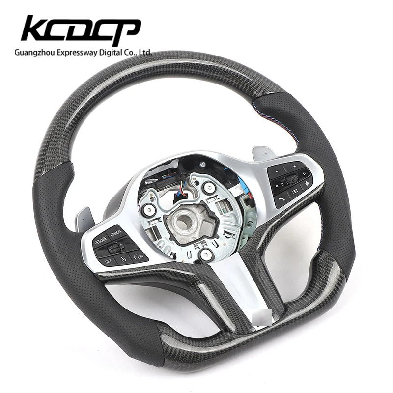 Custom Alcantara carbon fiber steering wheel fit for BMW G20 G29 Z4 G05 G01 G06 G38 G11 G12  led m steering wheel