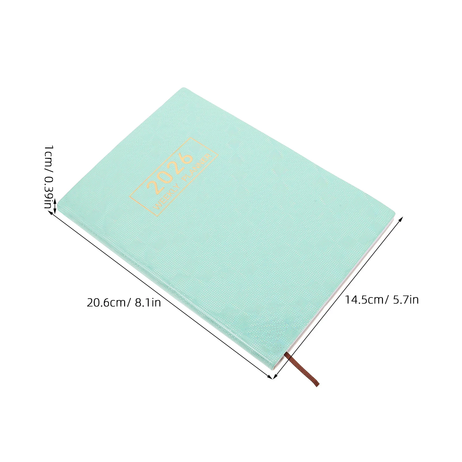 2026 دفتر مخطط ثلاثي الأبعاد مقاس A5 منظم تقويم شهري أسبوعي لمدة 12 شهرًا لتجربة الكتابة السلسية والمجلة الأسبوعية #4