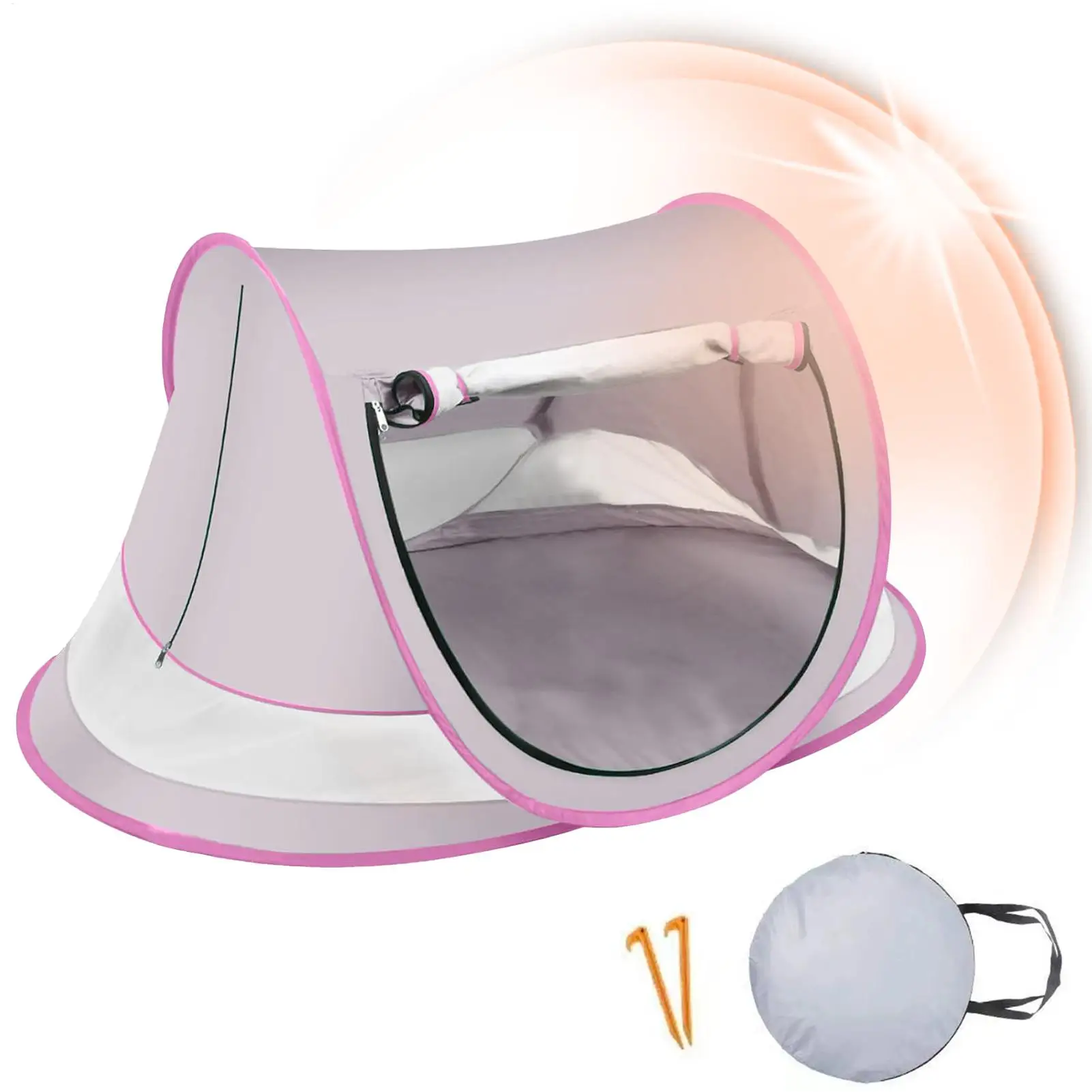 Baby Strand Zelt Pops-up Baby Baldachin Leichte Sand-Proof Dome Zelt Outdoor Sonnenschirm Reise Kind Spielen Dome Markise Spielzeug