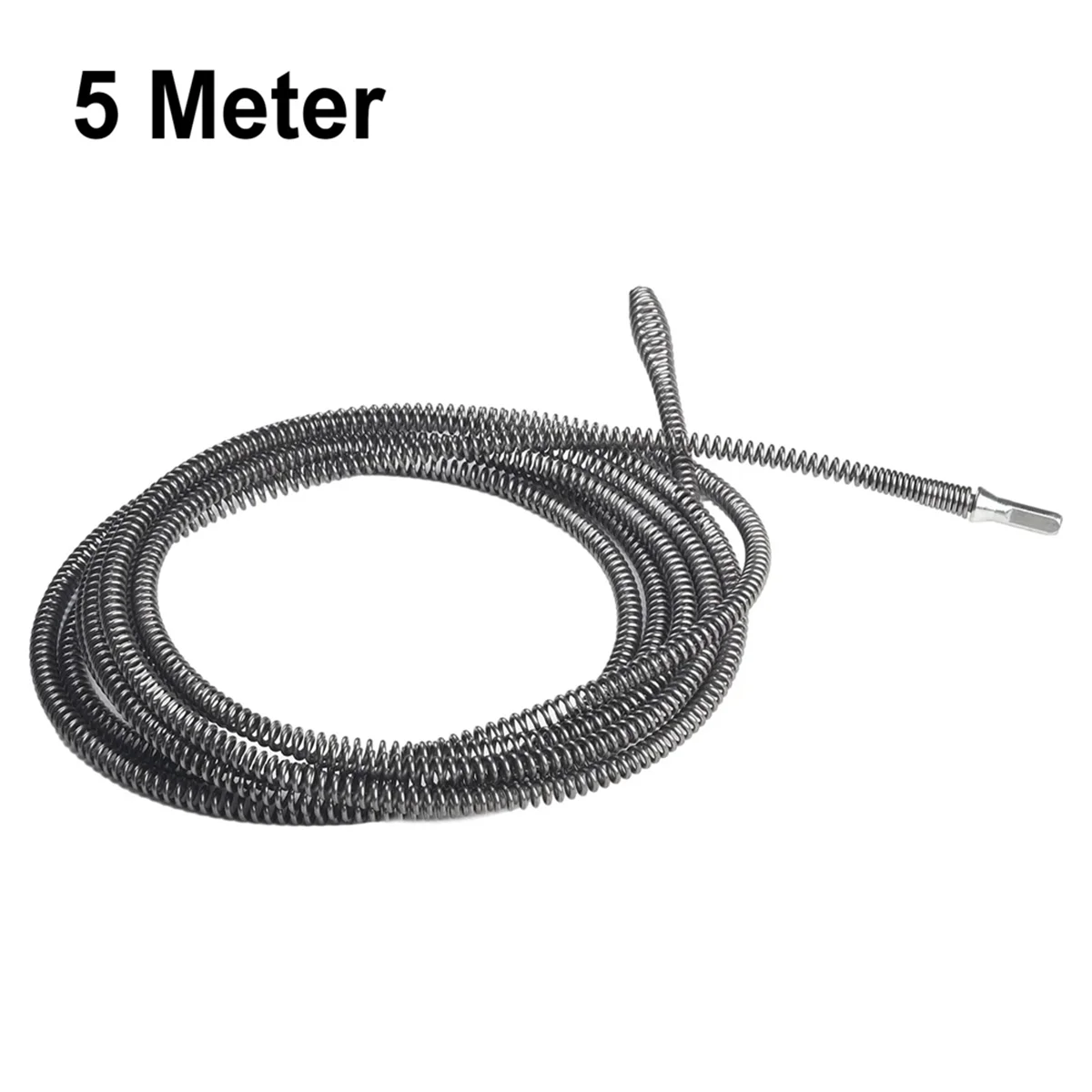 Juego de Herramientas de dragado de alcantarillado, taladro eléctrico de 5 metros, resorte de dragado, tubería de fregadero, para fontanería de cocina y baño