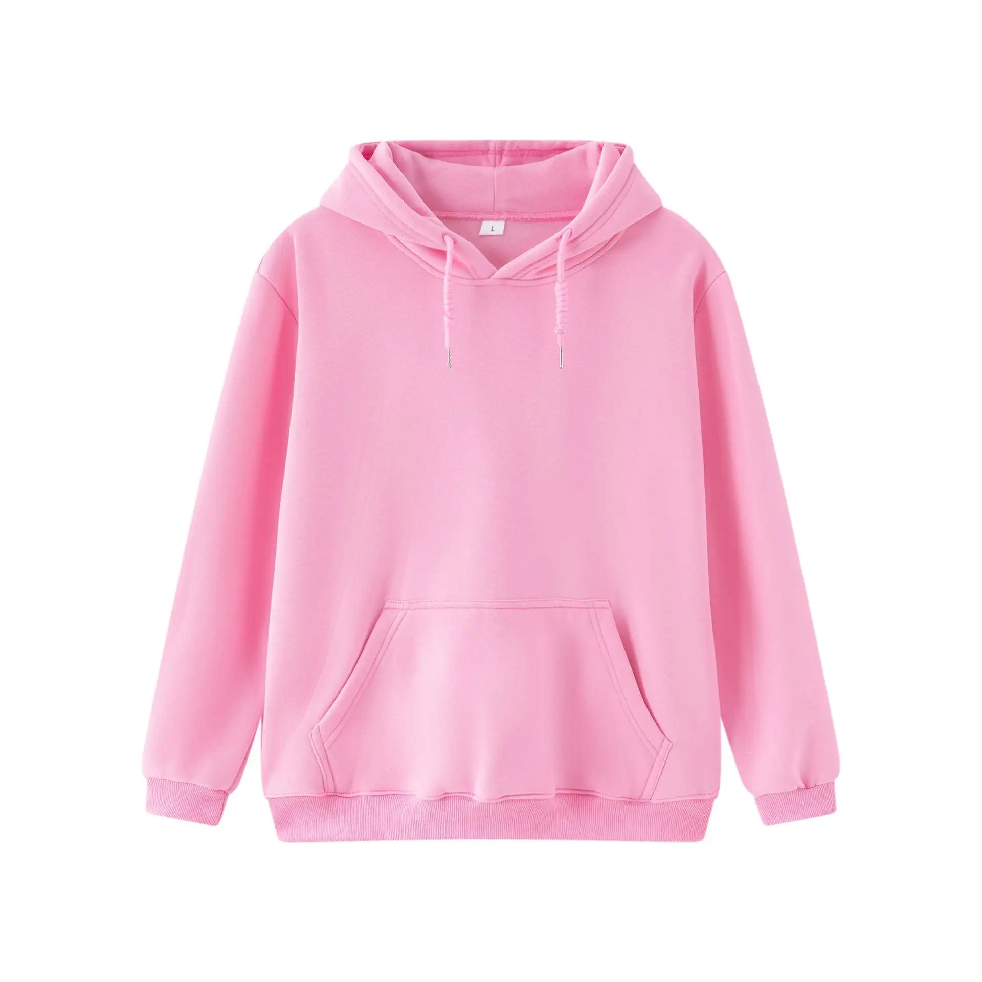 LiangJin Thiened Fce Hoodie Set for Women Pure Color Cotton Jaet Sweatirt with Hat Casual Comfortable ex Suit