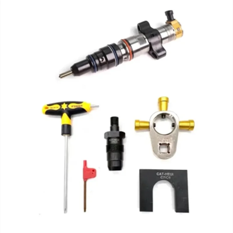 HEUI C7 C9 Common Rail Diesel Injector Disassemble Tool Fuel Nozzle Open Pressure Measure Repair Kits for CAT