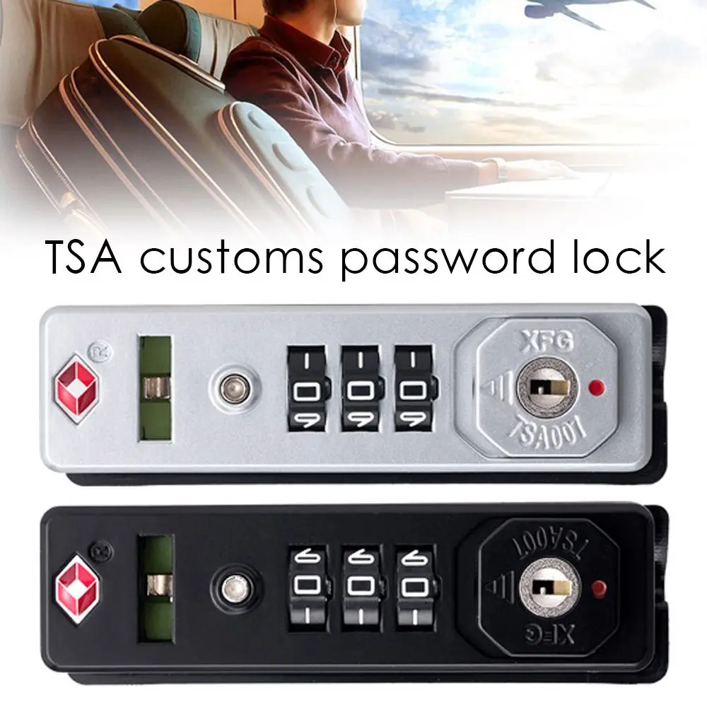 TSA Customs Password Lock Multi-purpose 3-digit Combination Lock  For Travel Luggage Suitcase Anti-Theft Code Padlock