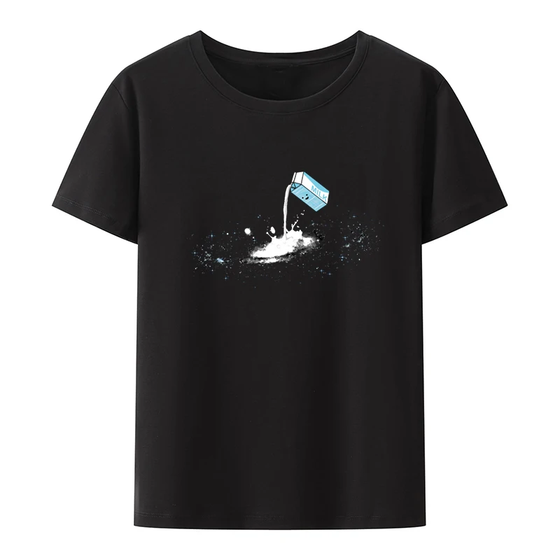 the Milky Way Graphic T-shirt Funny Tee Short-sleev Humor Camisa Unique Y2k Tops Women Hipster Letters Cute Vintage Otaku