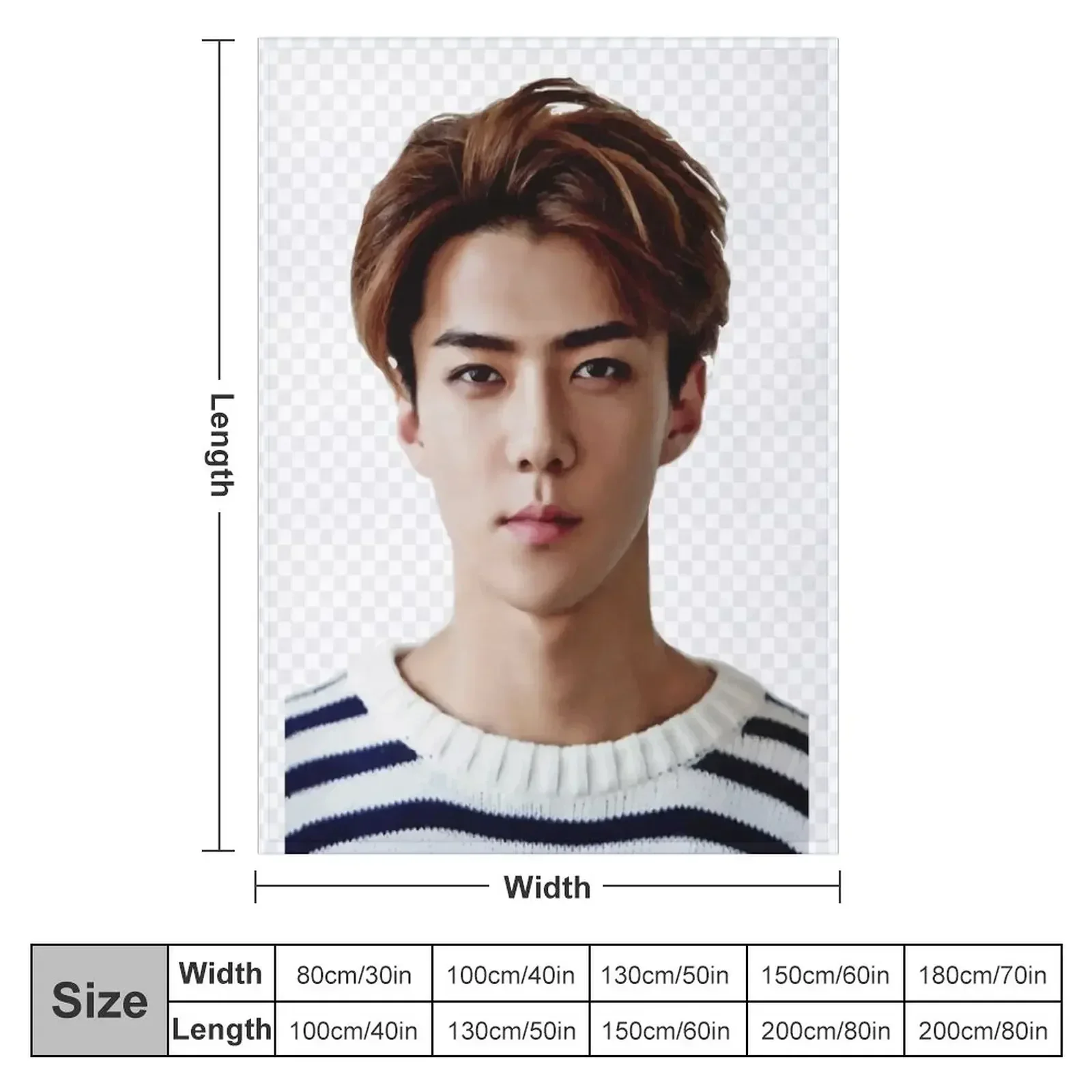 Sehun-Ah Exooooo Throw Blanket Fashion Sofas Travel Blankets