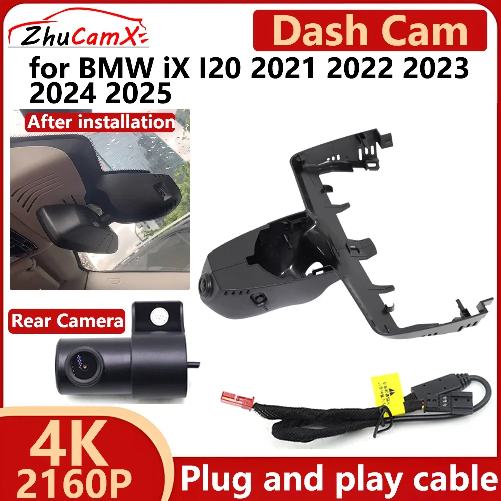 

ZhuCamX for BMW iX I20 2021 2022 2023 2024 2025 4K UHD 2160P Car DVR Dash Cam Camera Night Vision Recorder Plug and play