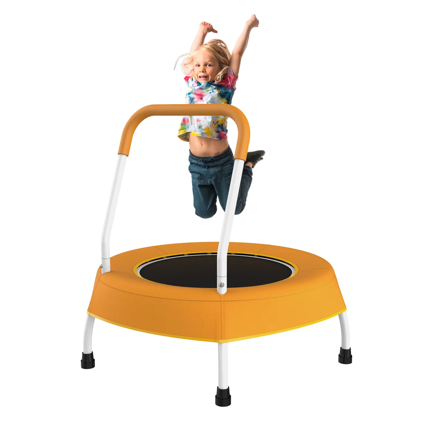 

Toddler Trampoline with Handle, Baby Gifts Indoor/Outdoor, Boys Girls 1 Year+