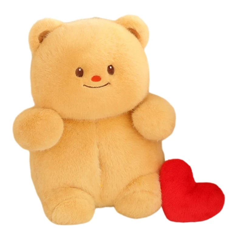 Voice Recording Love Heart Plush Bear Comforting Plush Toy Nursery Room Decors