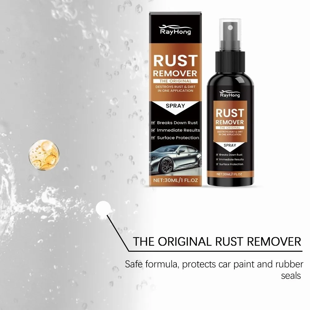 Fast-Acting Rust Remover Spray 1 Fl.oz Long-Lasting Heavy Duty Rust Dissolver Spray Can Oxidation Remover Rust Converter
