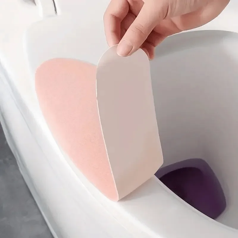 

10Pairs Colorful Toilet Seat Cushion Washable Bathroom Cleaning Accessories Soft Comfortable Toilet Seat Cushion