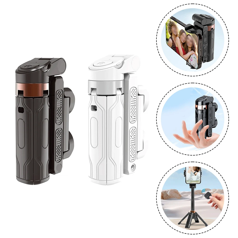 Portable Phone Holder Auxiliary Handle Tripod Selfie Stick Bluetooth Remote Control for iPhone Vlog Livestreaming Photography