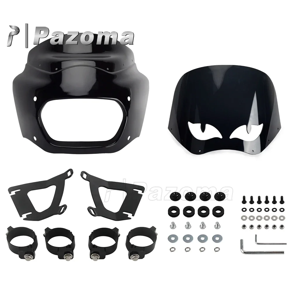 Motorcycle Front Headlight Fairing with 11