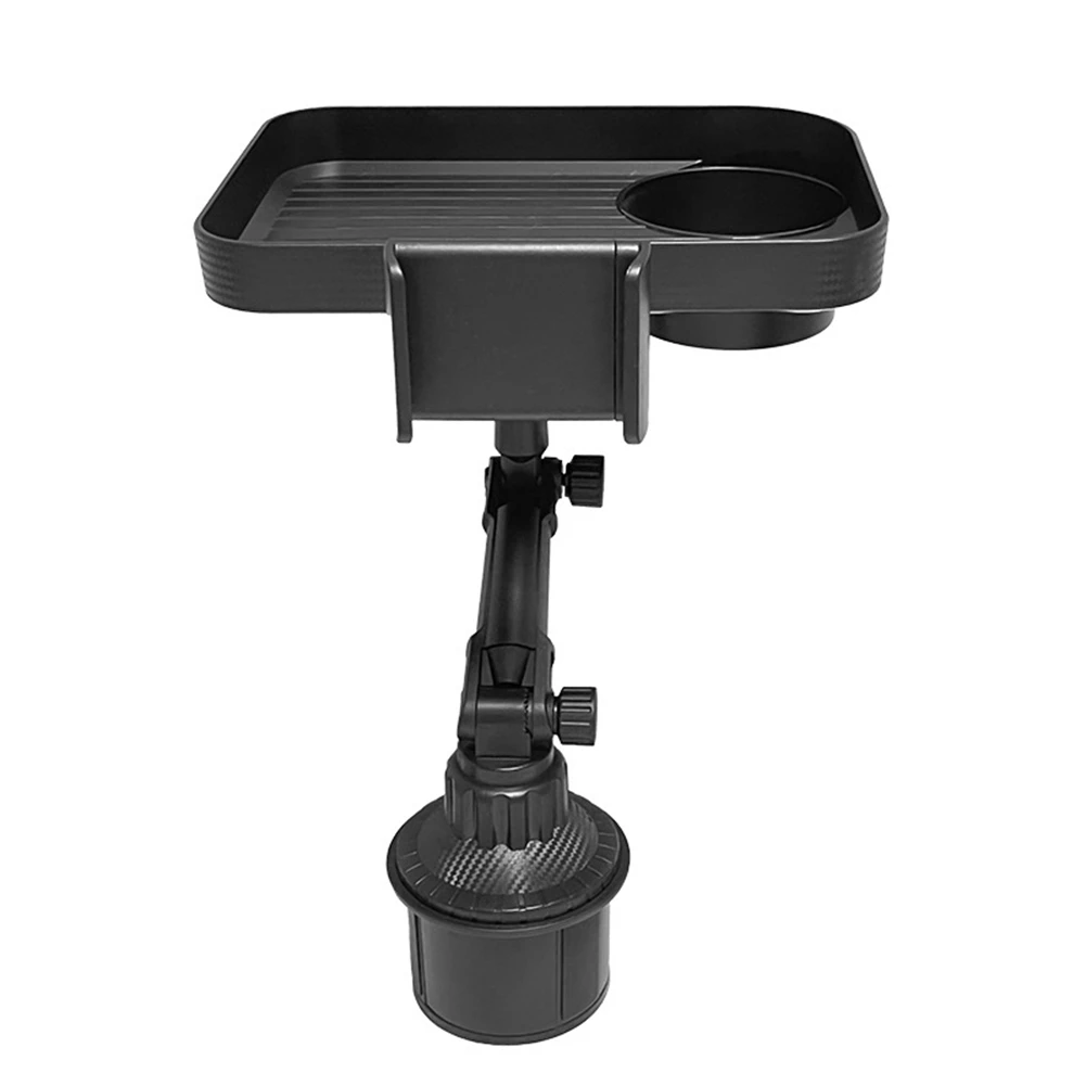 Super Promoção: Suporte de Copo para Carro 3 em 1 com Bandeja para Alimentos e Suporte para Telefone, Bandeja com Rotação de 360