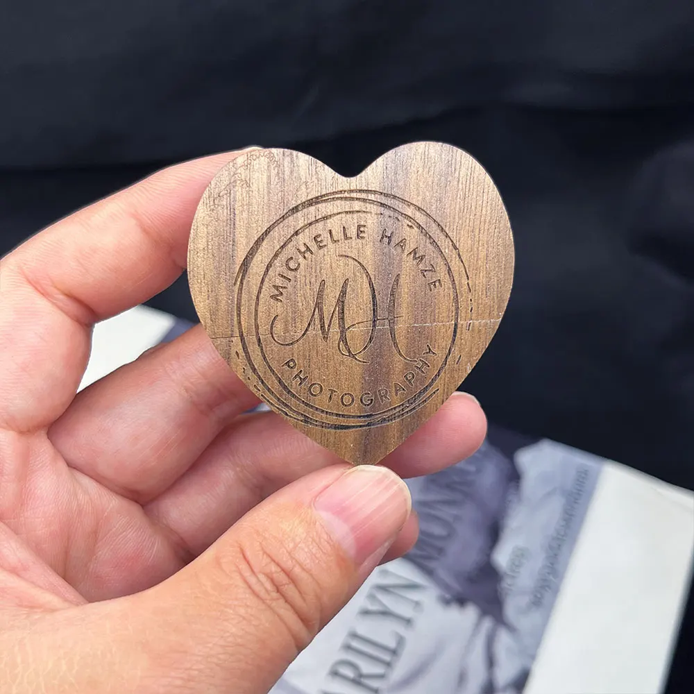 Flashdisk Kayu Walnut Bentuk Hati + Kotak Hadiah, Logo Custom Gratis, Pendrive Kreatif 8GB 16GB 32GB 64GB Memory Stick U Disk 2.0