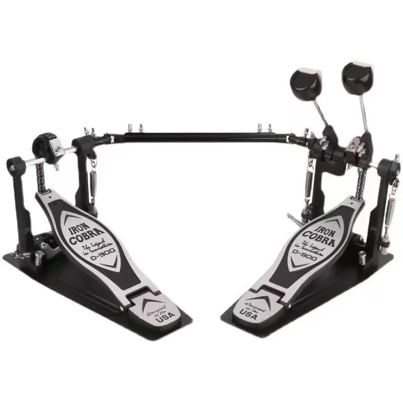 Electronic Drum Kit Double Pedal Tread Hammer Professional Jazz Drum Foot Pedal Double Chain Cam Kick Drums Practice Accessories