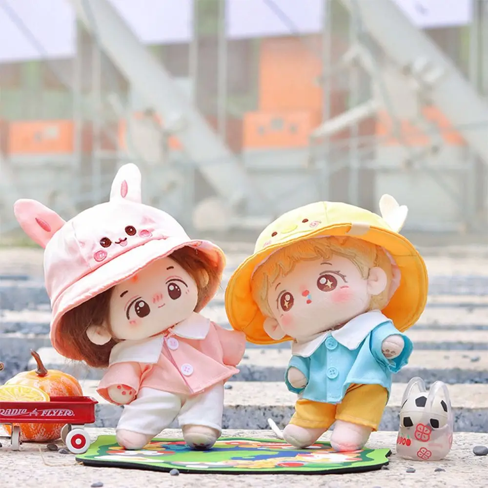 Multicolor Doll Clothes Cartoon Rabbit Duck Cap 20cm Doll Kindergarten Uniform Suit Photo Props Replacement Outfit