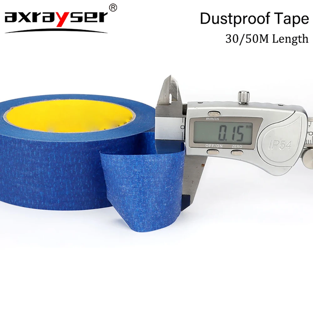 Dustproof Tape Length 50mm Width 30/50mm Blue Protective Tape No-mark Dust Free No Adhesive Residue High Temperature