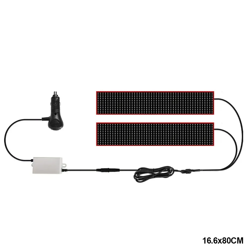 트럭 자동차용 대형 악마 눈 조명 플렉스 LED 눈 디스플레이 리모컨 사인 자동차 창문 대형 160/200cm 트럭 앞 유리