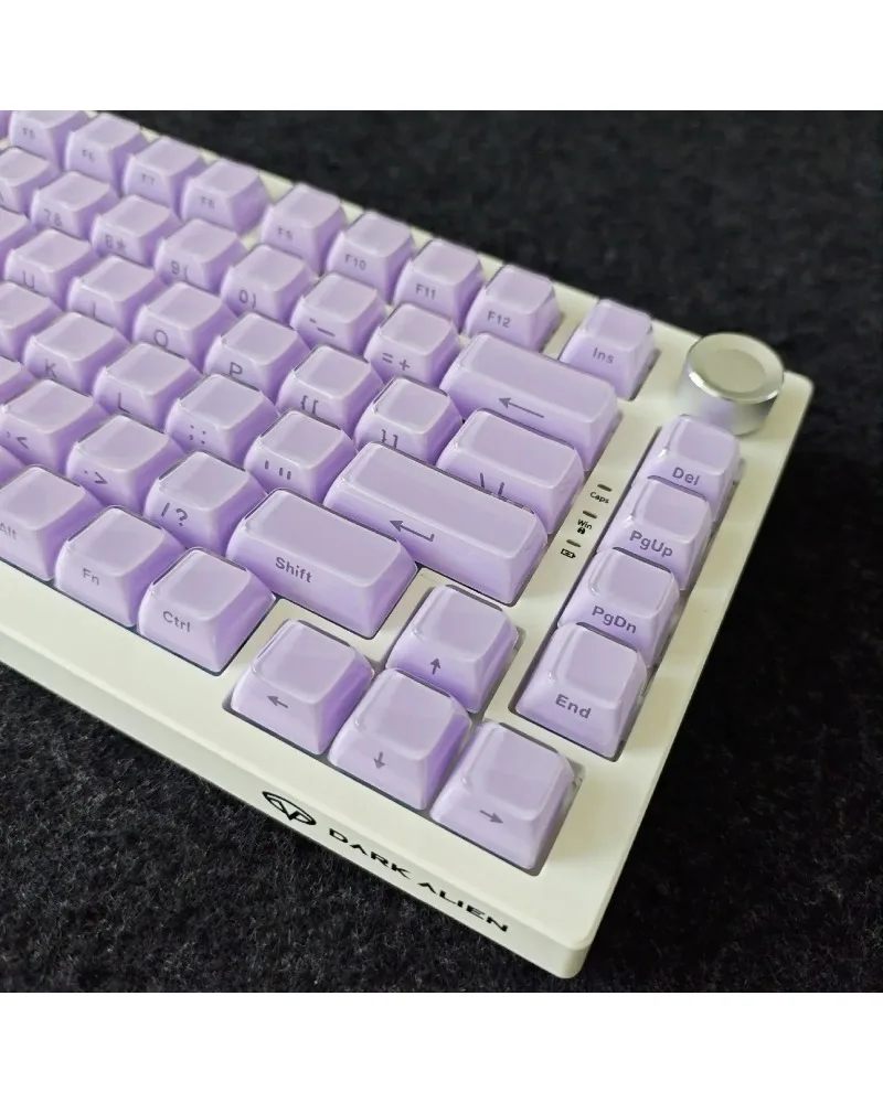 

Lavender Crystal Jelly Etched Keycaps 136 Keys Full Small Layout PBT Ice Crystal Two-tone Injection Keycaps
