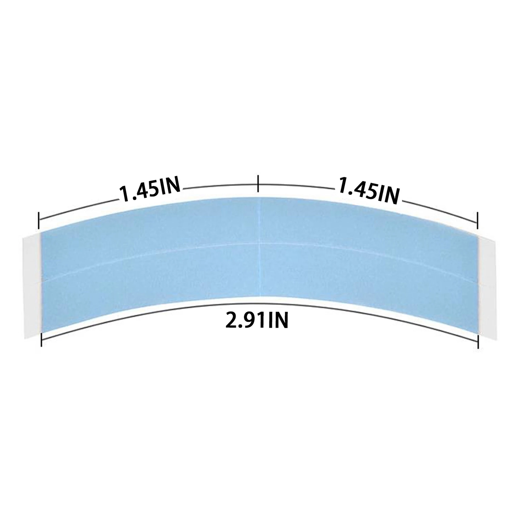 Double bande arina imperméable pour perruque, 72 pièces/lot, ruban adhésif arc-en-ciel pour toupet, film avec ligne de fente