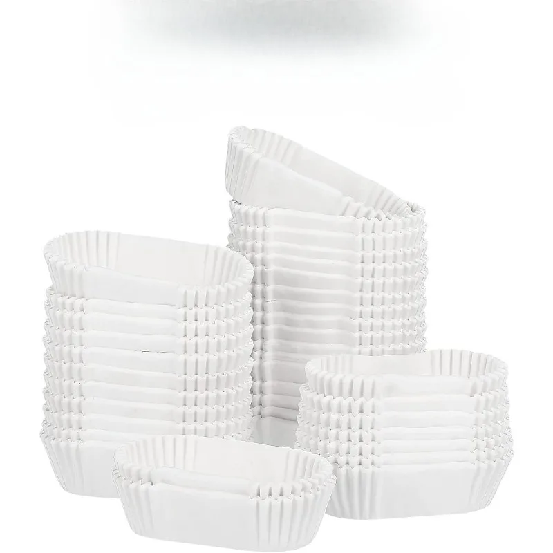 1000PCS Baking Cups Oval Cake Paper Tray Grease Proof Cupcake Liners Boat Shape Baking Cups Muffin Cups for Balls Cupcakes